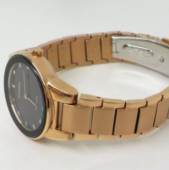 ***NEW*** Citizen Axiom Eco-Drive Diamond Rose Gold Tone Ladies Watch - Picture 6 of 9